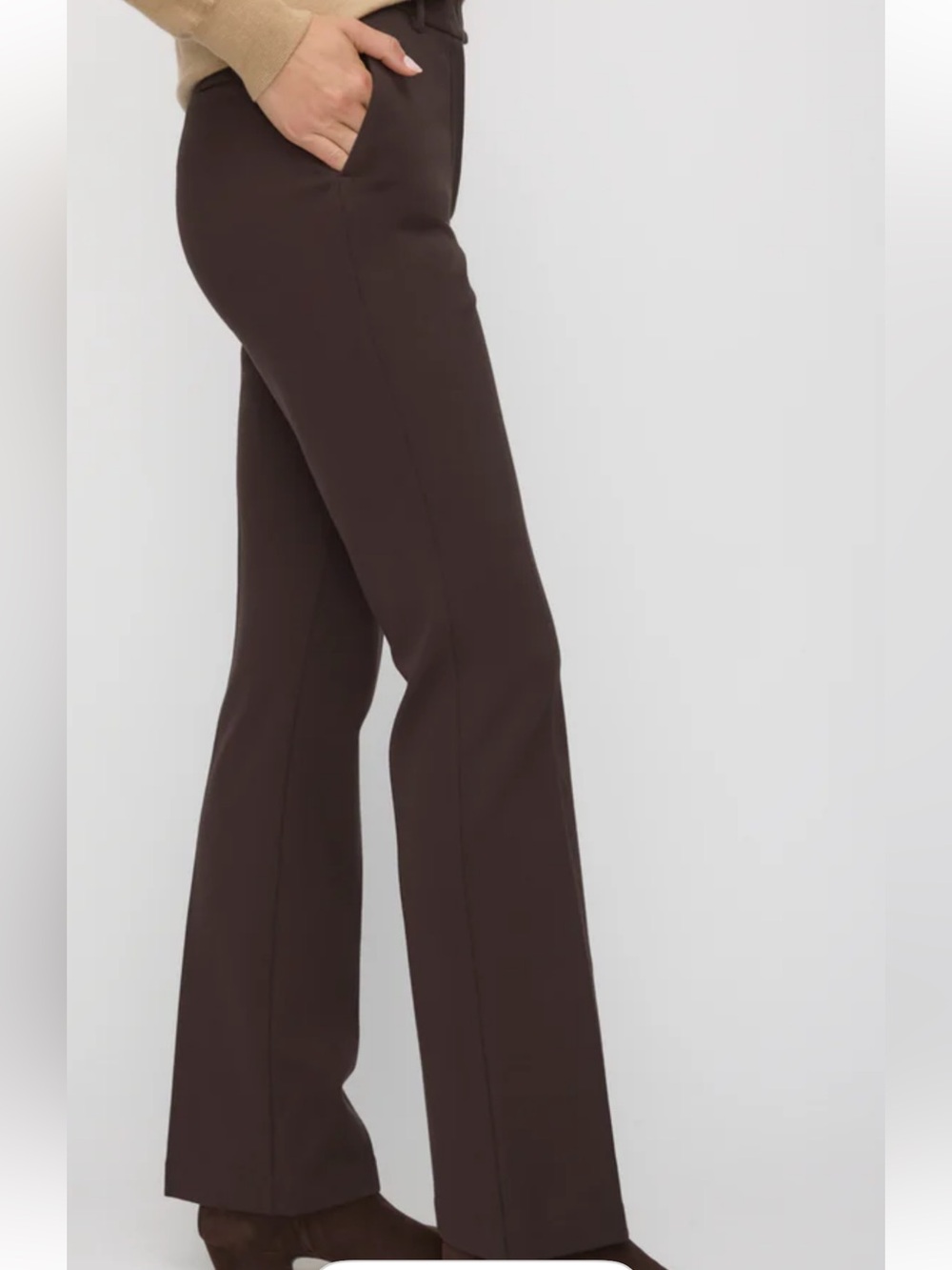 Kit and Ace Navigator Straight-Leg Women’s Pants, size 4 in Dark Brown